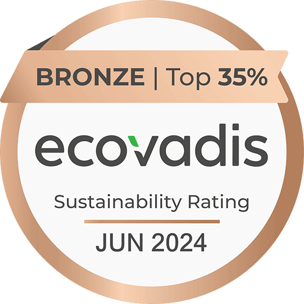 Ecovadis - Bronze - Top 35% - Sustainability rating